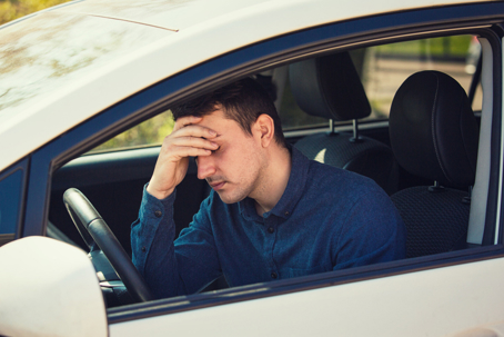 stressed driver